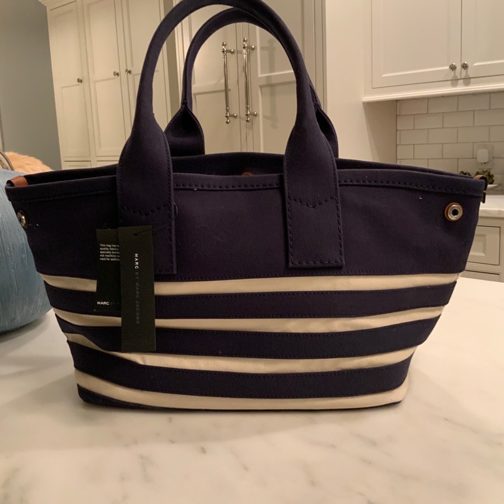 BON VOYAGE! LARGE MARC BY MARC JACOBS CANVAS TOTE